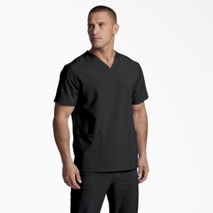 Unisex EDS Essentials V-Neck Scrub Top